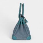 Vintage Hermès Birkin 30 Denim and Blue Jean Gulliver Palladium Hardware