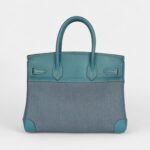 Vintage Hermès Birkin 30 Denim and Blue Jean Gulliver Palladium Hardware