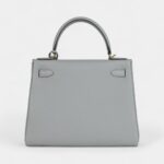 Vintage Hermes Kelly 28 Glacier Blue Togo Gold Hardware