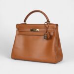 Vintage Hermès Kelly 32 Natural Sand Chamonix Gold Hardware