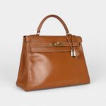 Vintage Hermès Kelly 32 Natural Sand Chamonix Gold Hardware