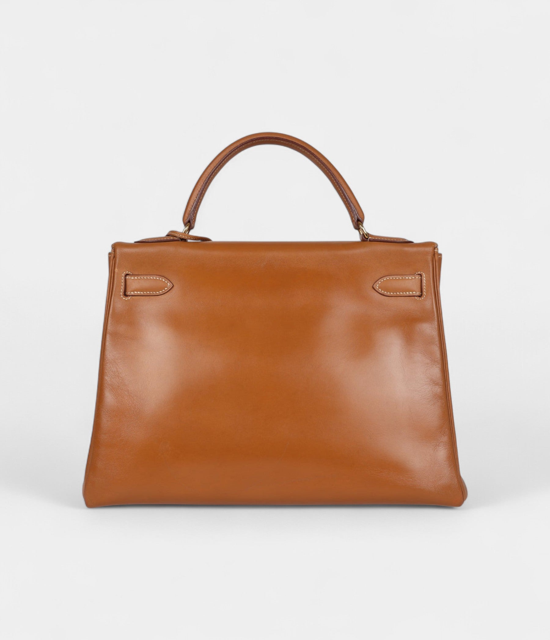 Vintage Hermès Kelly 32 Natural Sand Chamonix Gold Hardware