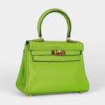 Vintage Hermès Kelly Retourne 20 Vert Cru Gulliver Gold Hardware