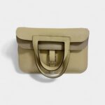 Hermès Halzan Beige Leather Handbag
