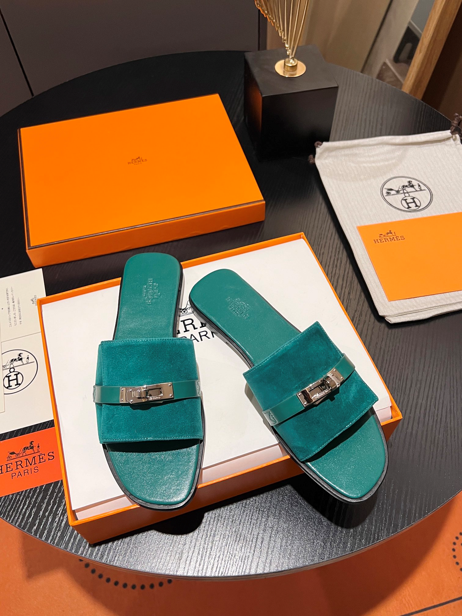 Hermès Classic Kelly Buckle Slides – Summer Essential