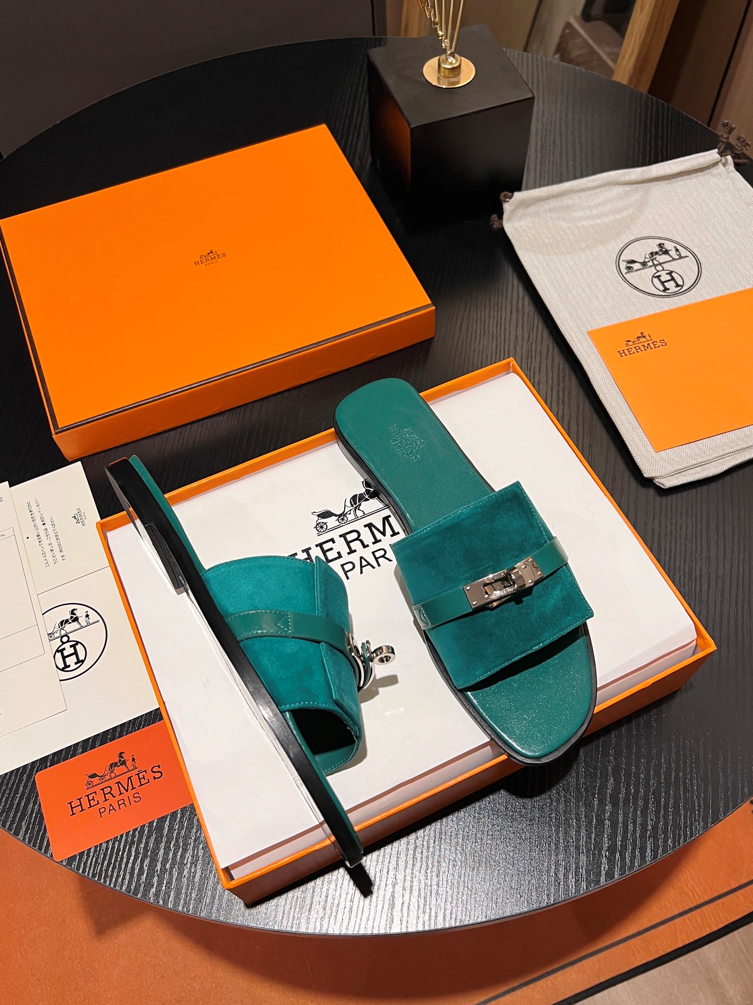 Hermès Classic Kelly Buckle Slides – Summer Essential