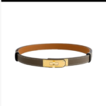 Hermès Grey Leather Belt Effortless Elegance in a Modern Neutral