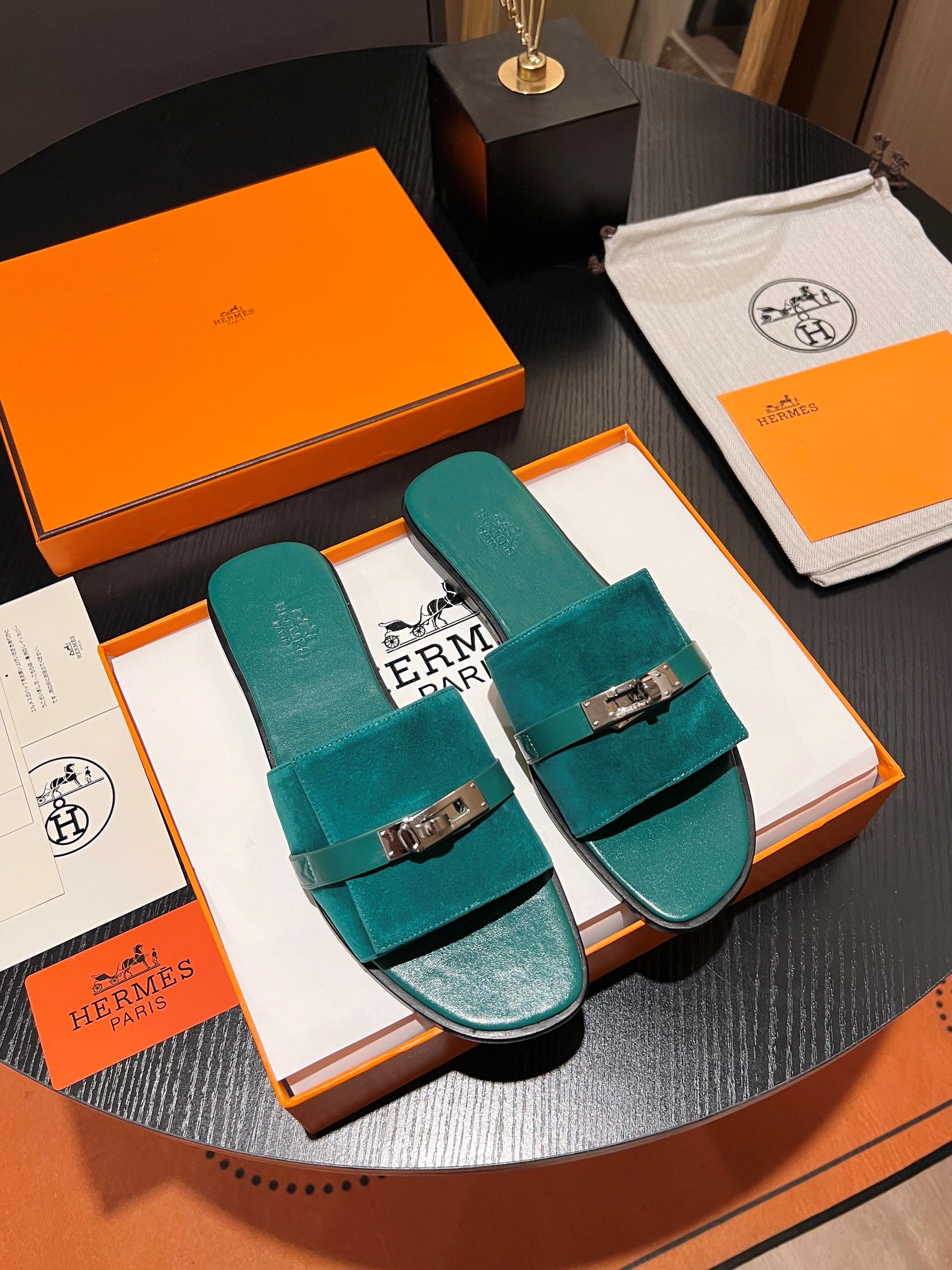 Hermès Classic Kelly Buckle Slides – Summer Essential