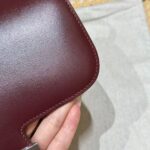 Hermès Constance 19 Rouge H Box Calfskin silver Hardware