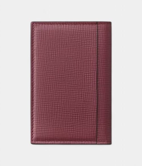 Cartier Losange 4 Credit Card Holder Burgundy Calfskin With Gold Finish