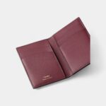 Cartier Losange 4 Credit Card Holder Burgundy Calfskin With Gold Finish