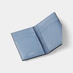 Cartier Losange 4 Credit Card Holder Deep Blue Calfskin with Cloud Gray Enamel