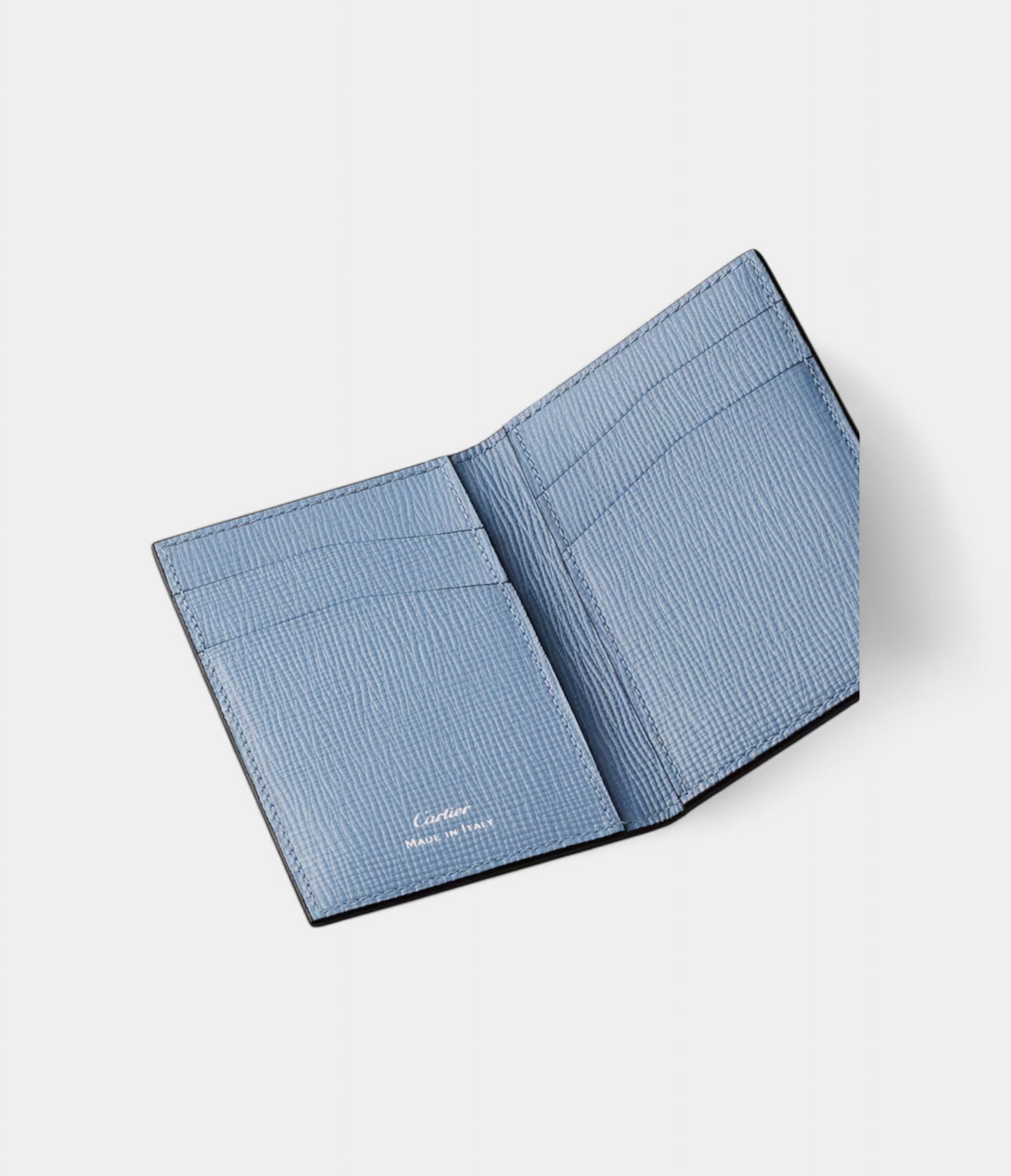 Cartier Losange 4 Credit Card Holder Deep Blue & Cloud Gray Calfskin