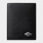 Cartier Losange 4 Credit Card Holder Grained Black Calfskin With Black Enamel