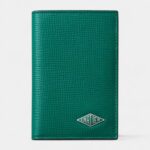 Cartier Losange 4 Credit Card Holder Grass Green Calfskin With Palladium Finish