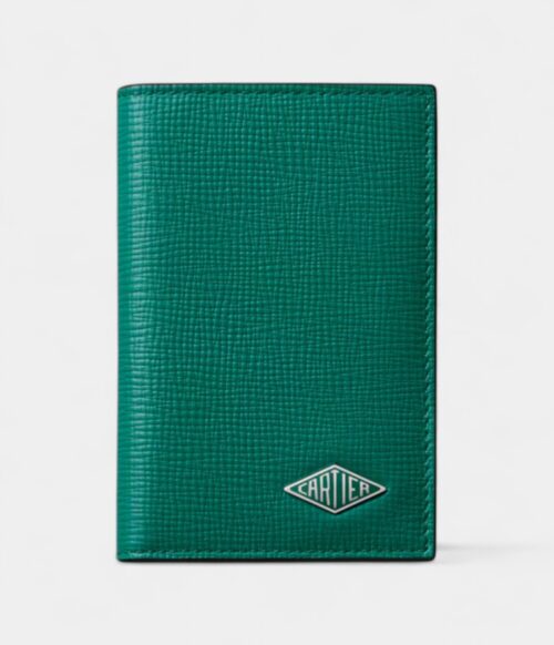 Cartier Losange 4 Credit Card Holder Grass Green Calfskin With Palladium Finish