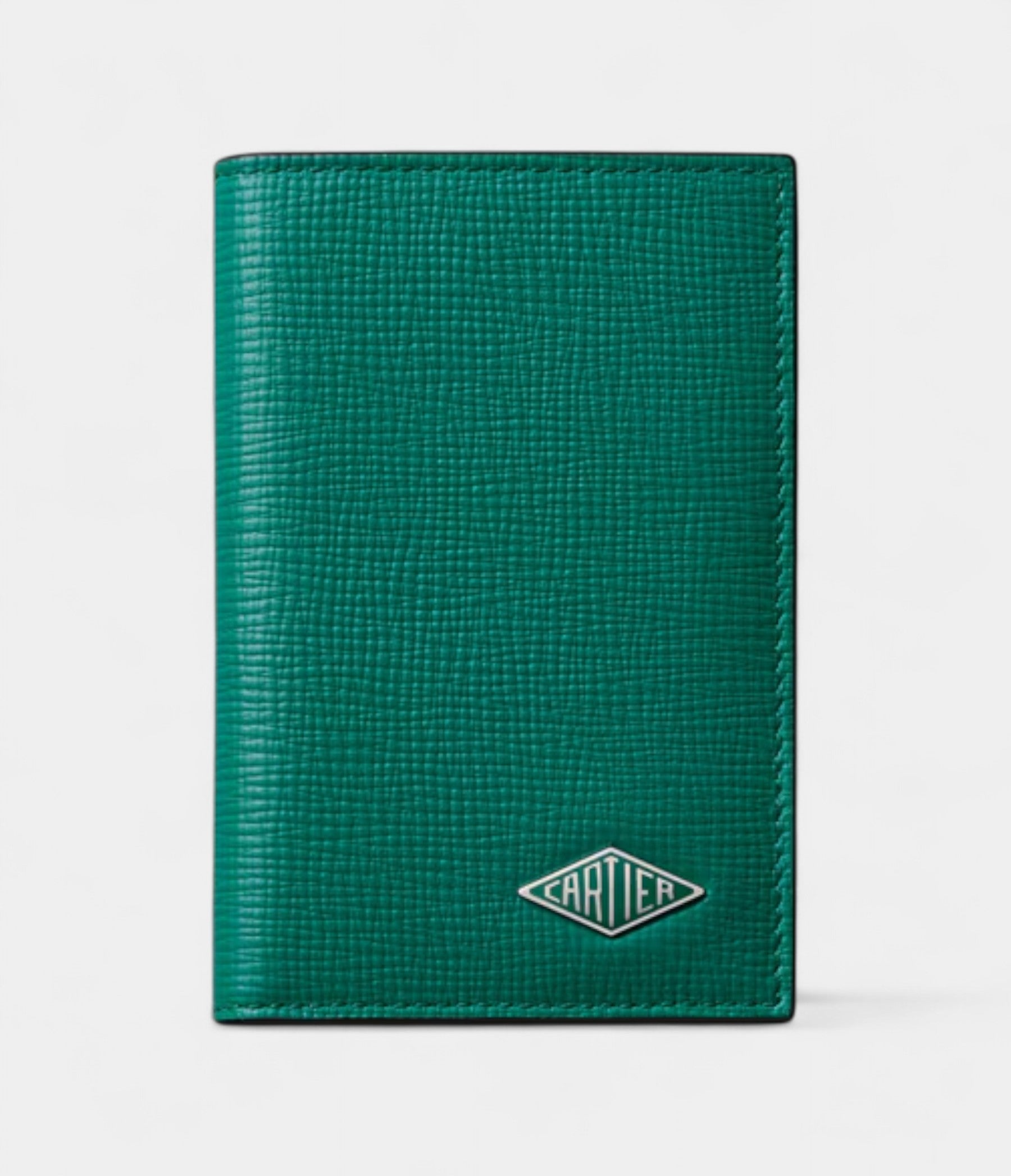Cartier Losange 4 Credit Card Holder Grass Green Calfskin With Palladium Finish