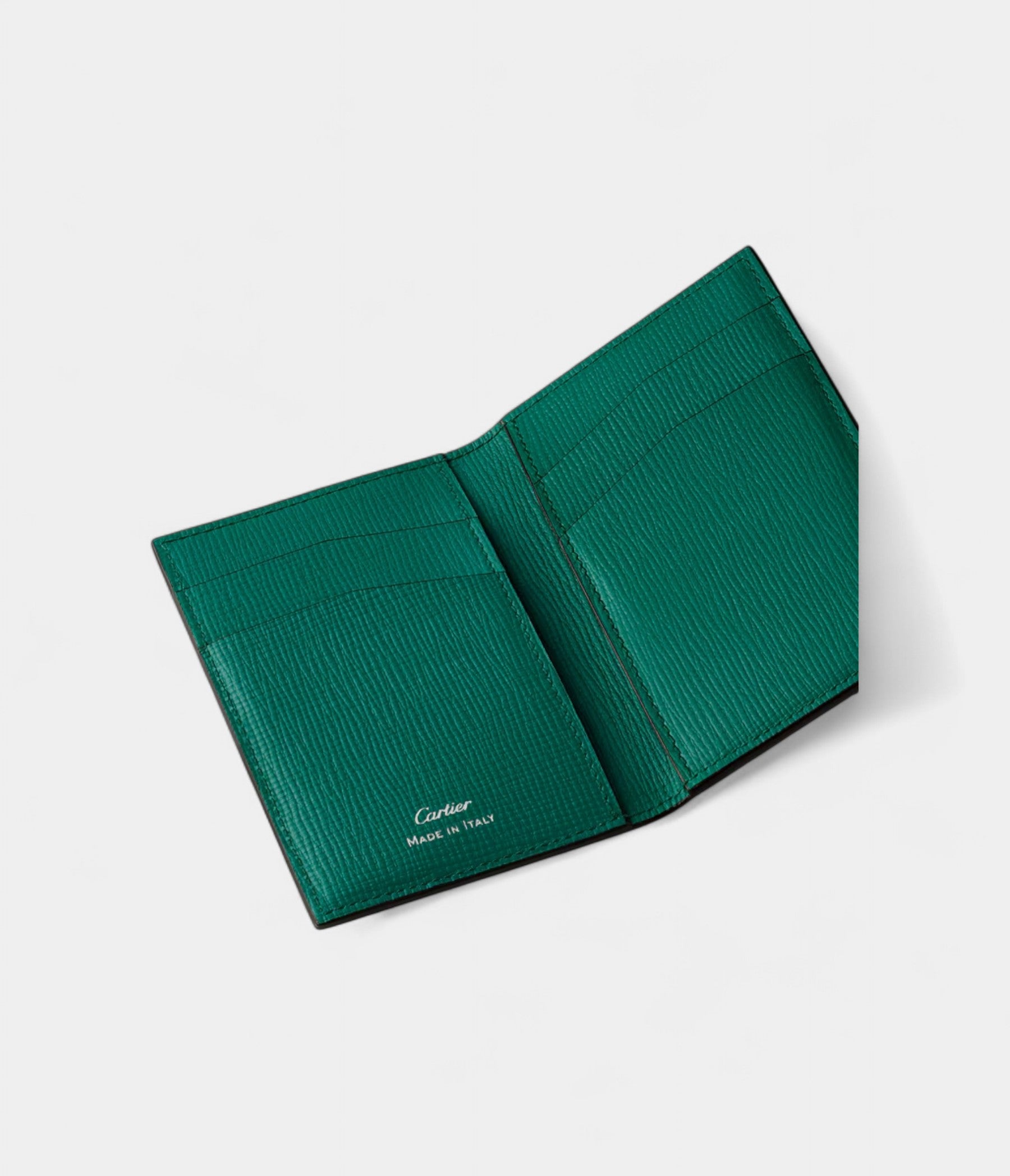 CartierLosange4CreditCardHolderGrassGreenCalfskinWithPalladiumFinish_3.jpg Cartier Losange 4 Credit Card Holder Grass Green Calfskin With Palladium Finish