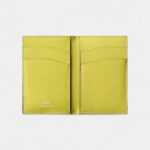 Cartier Losange 4 Credit Card Holder Khaki Calfskin With Jade Enamel