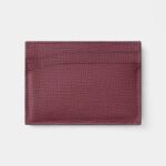 Cartier Losange Double Card Holder Burgundy Calfskin With Palladium Finish