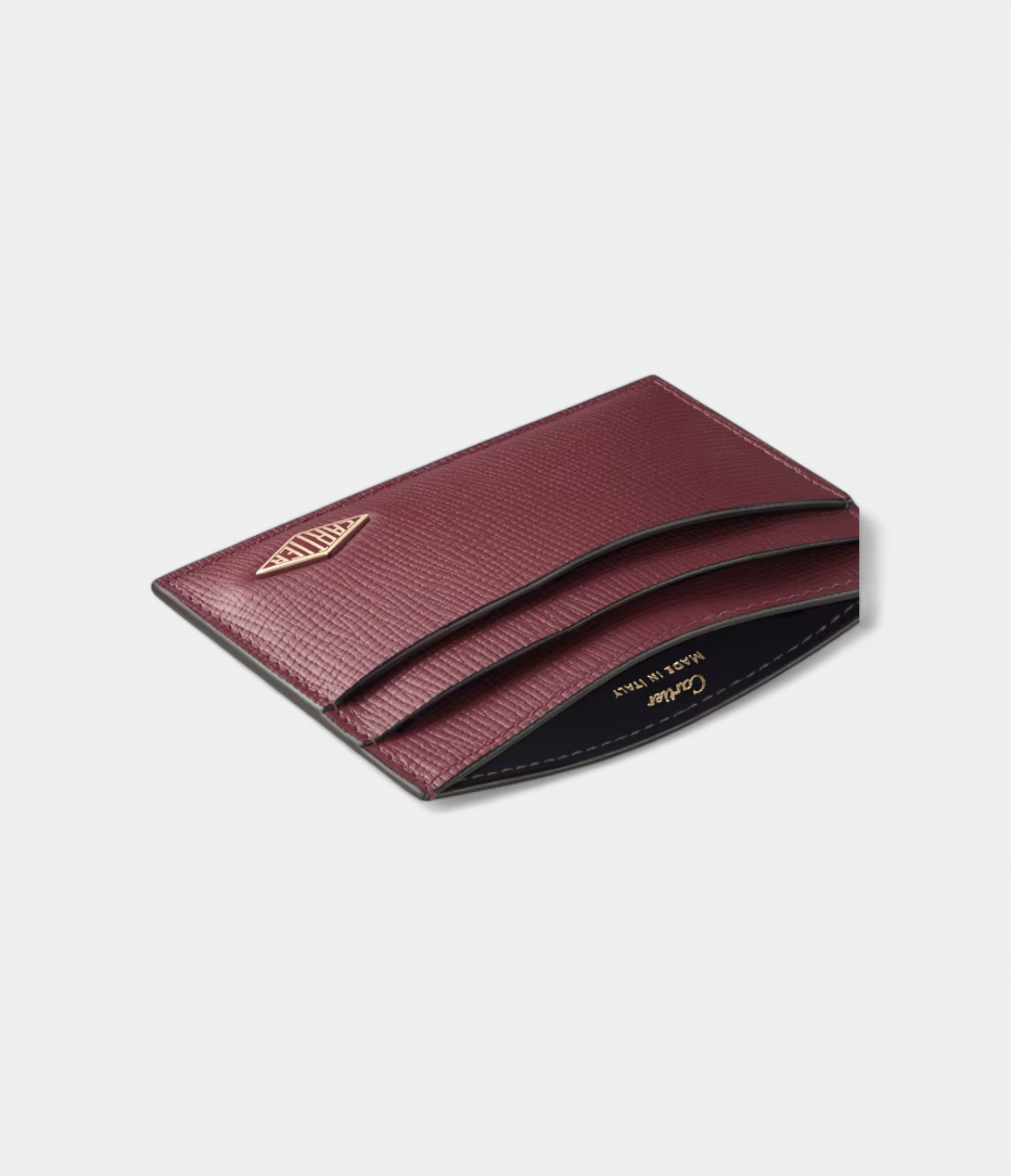CartierLosangeDoubleCardHolderBurgundyCalfskinWithPalladiumFinish_3.jpg Cartier Losange Double Card Holder Burgundy Calfskin With Palladium Finish