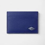 Cartier Losange Double Card Holder Grained Ink Calfskin With Palladium Finish