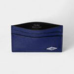 Cartier Losange Double Card Holder Grained Ink Calfskin With Palladium Finish