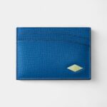 Cartier Losange Double Card Holder Ocean Blue & Lime Enamel