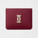 C de Cartier Simple Card Holder in Cherry Red