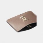 C de Cartier Simple Card Holder in Clay-Colored Calfskin