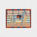 Cheval au Box Blanket A Harmonious Blend of Equestrian Heritage and Artistic Design