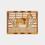 Cheval au Box Blanket A Harmonious Blend of Equestrian Heritage and Artistic Design