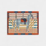 Cheval au Box Blanket A Harmonious Blend of Equestrian Heritage and Artistic Design