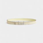 Effortless Elegance The Hermès Beige Leather Belt