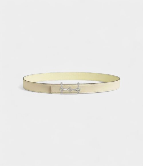 Effortless Elegance The Hermès Beige Leather Belt