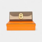 Etoupe Maillon To Go Wallet Epsom Calfskin Leather