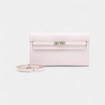 Evercolor Kelly To Go Wallet Mauve Pale Palladium Hardware