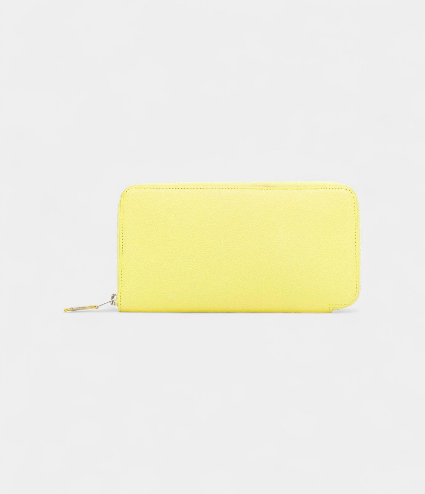 HERMES Azap Jaune Citron yellow epsom leather classique long wallet