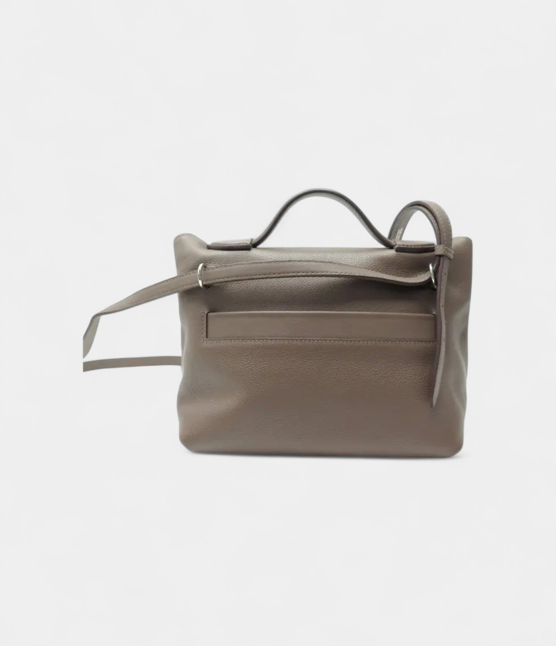 Hermes2424HandmadeBeigeLeatherBagwithPalladiumHardware_4.jpg Hermès 24/24 Handmade Beige Leather Bag with Palladium Hardware