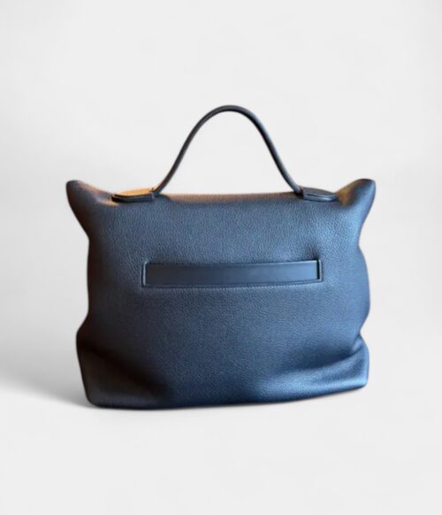 Hermès 24/24 Handmade Black in Silver Tone Leather with Palladium Hardware
