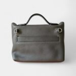 Hermès 24/24 Handmade Grey Two-Tone Leather Bag with Palladium Hardware