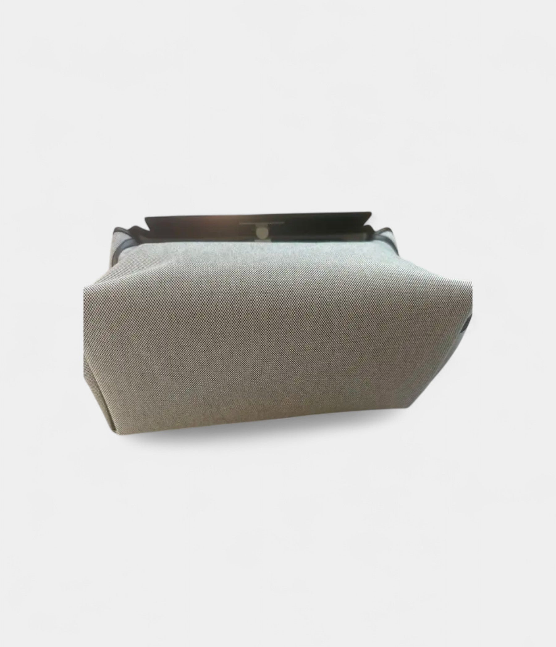 Hermès 24/24 Handmade Linen & Leather Bag with Palladium Hardware