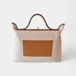 Hermès 24/24 Handmade Multicolour Cloth & Leather Bag with Palladium Hardware