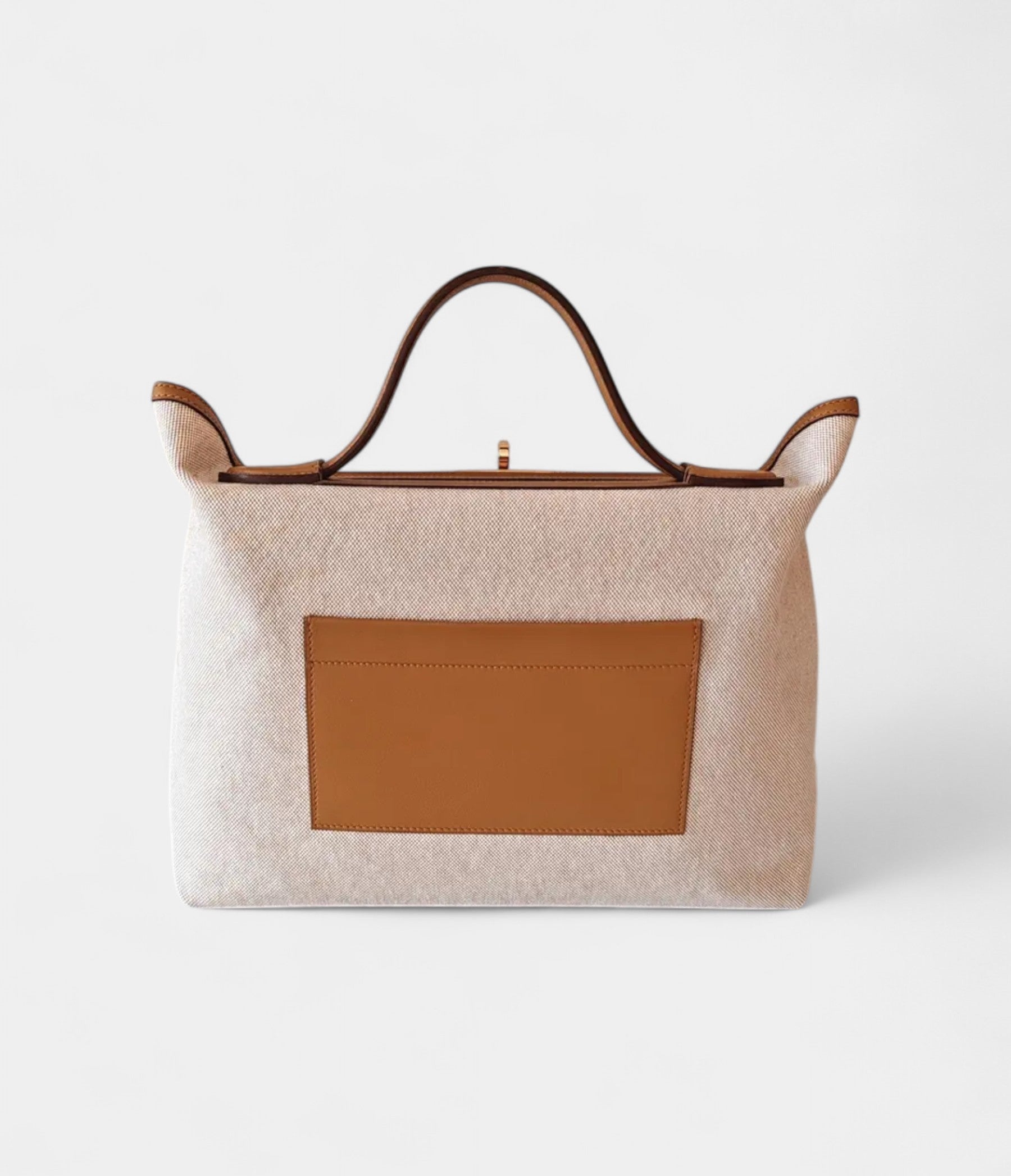 Hermès 24/24 Handmade Multicolour Cloth & Leather Bag with Palladium Hardware