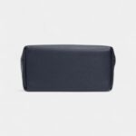 Hermès 24/24 Handmade Navy Leather Bag with Palladium Hardware