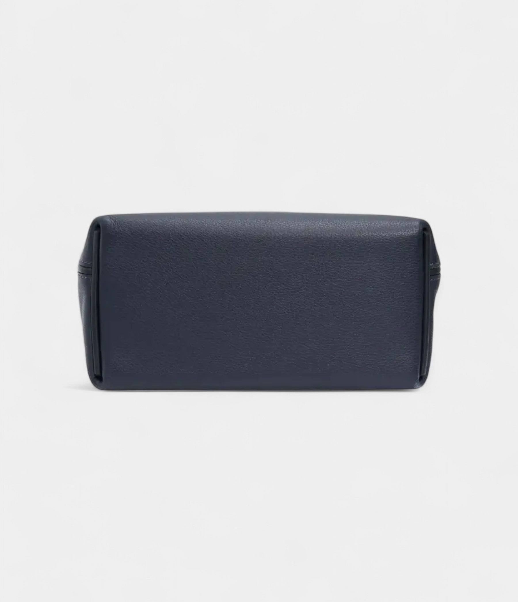 Hermès 24/24 Handmade Navy Leather Bag with Palladium Hardware