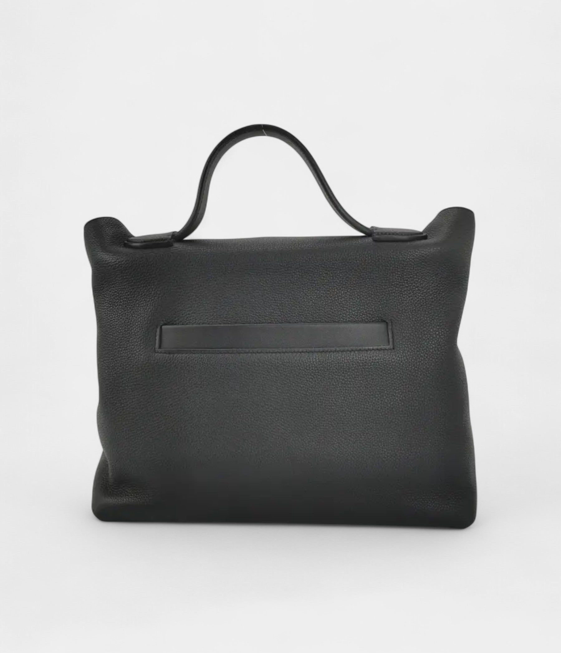 Hermès 24/24 Handmade Two-Tone Leather Bag with Palladium Hardware