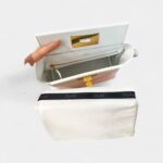 Hermès 24/24 Handmade White & Leather Bag with Palladium Hardware