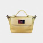 Hermès 24/24 Handmade Yellow & Leather Bag with Palladium Hardware