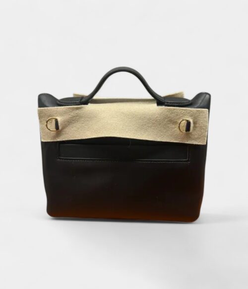 Hermès 24/24 Handmade in Black Leather with Palladium Hardware